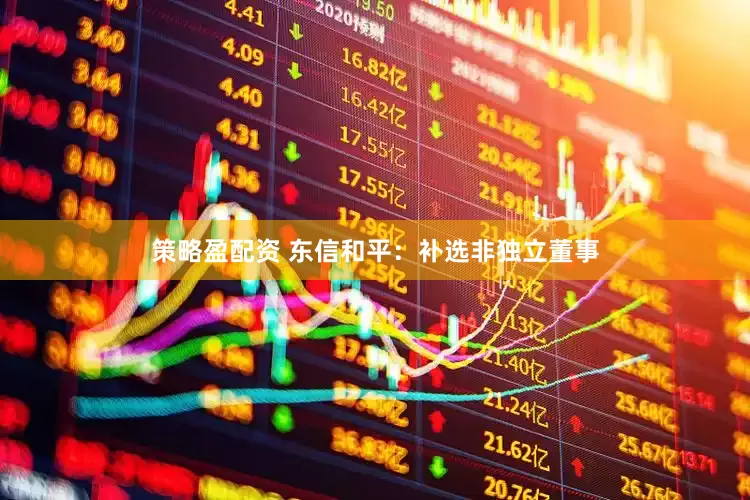 策略盈配资 东信和平：补选非独立董事