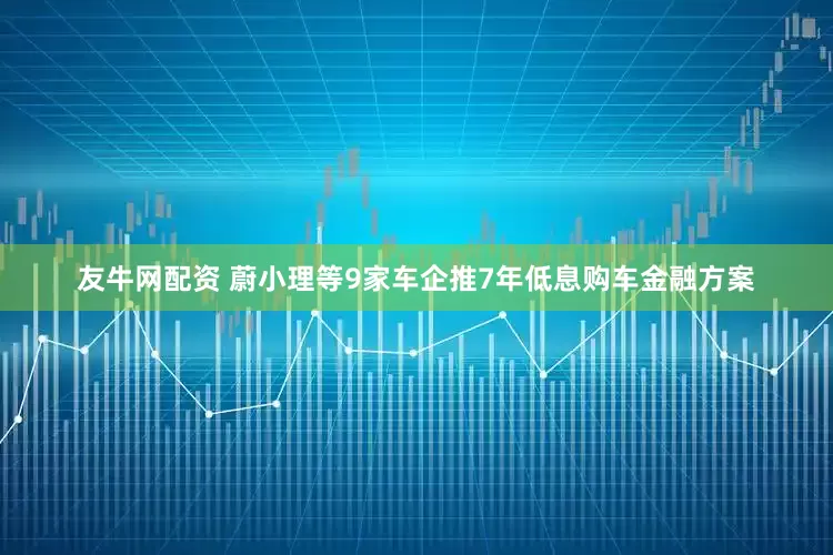 友牛网配资 蔚小理等9家车企推7年低息购车金融方案